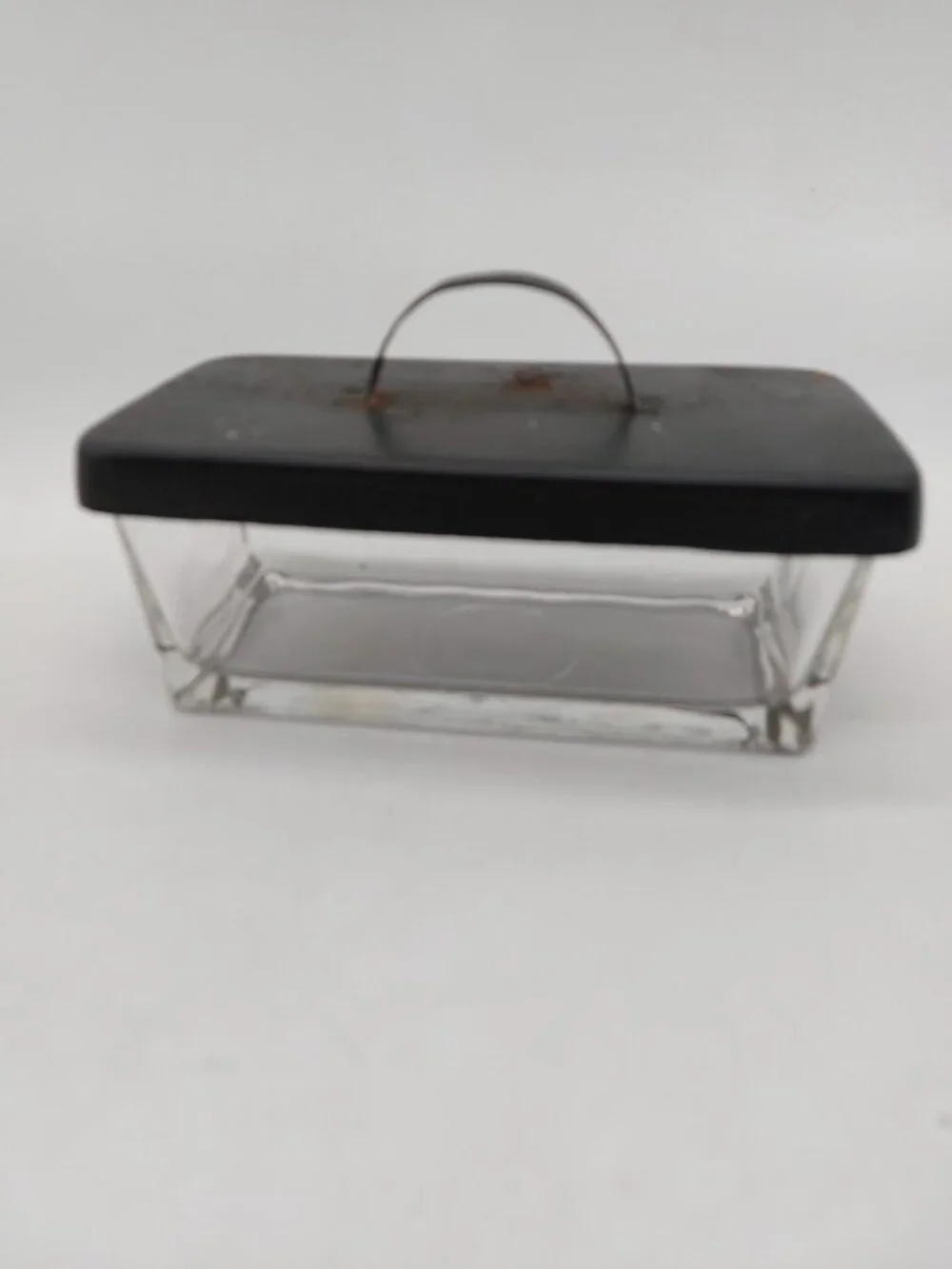 Glass Container Metal Lid With Handle Made In India Rectangle